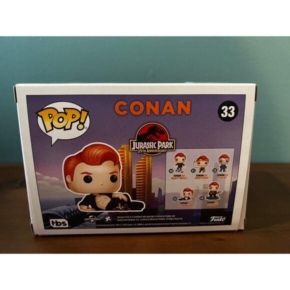 Conan O'Brien as Dr Ian Malcolm Exclusive Funko Pop 33 SDCC Con‎ Jurassic Park - Picture 6 of 11